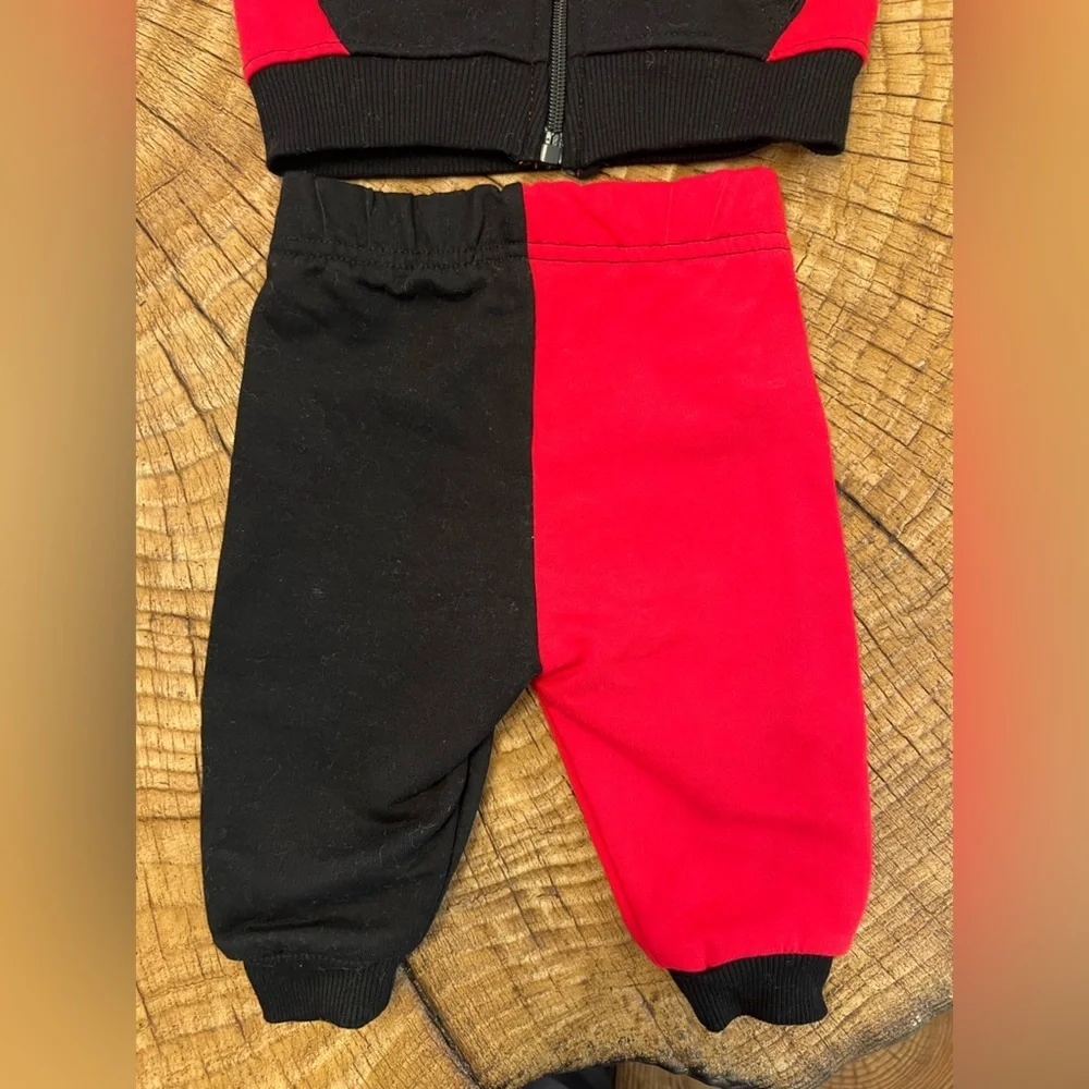 ‼️NWOT: Red & Black Champion Baby Sweat Set - 3M
